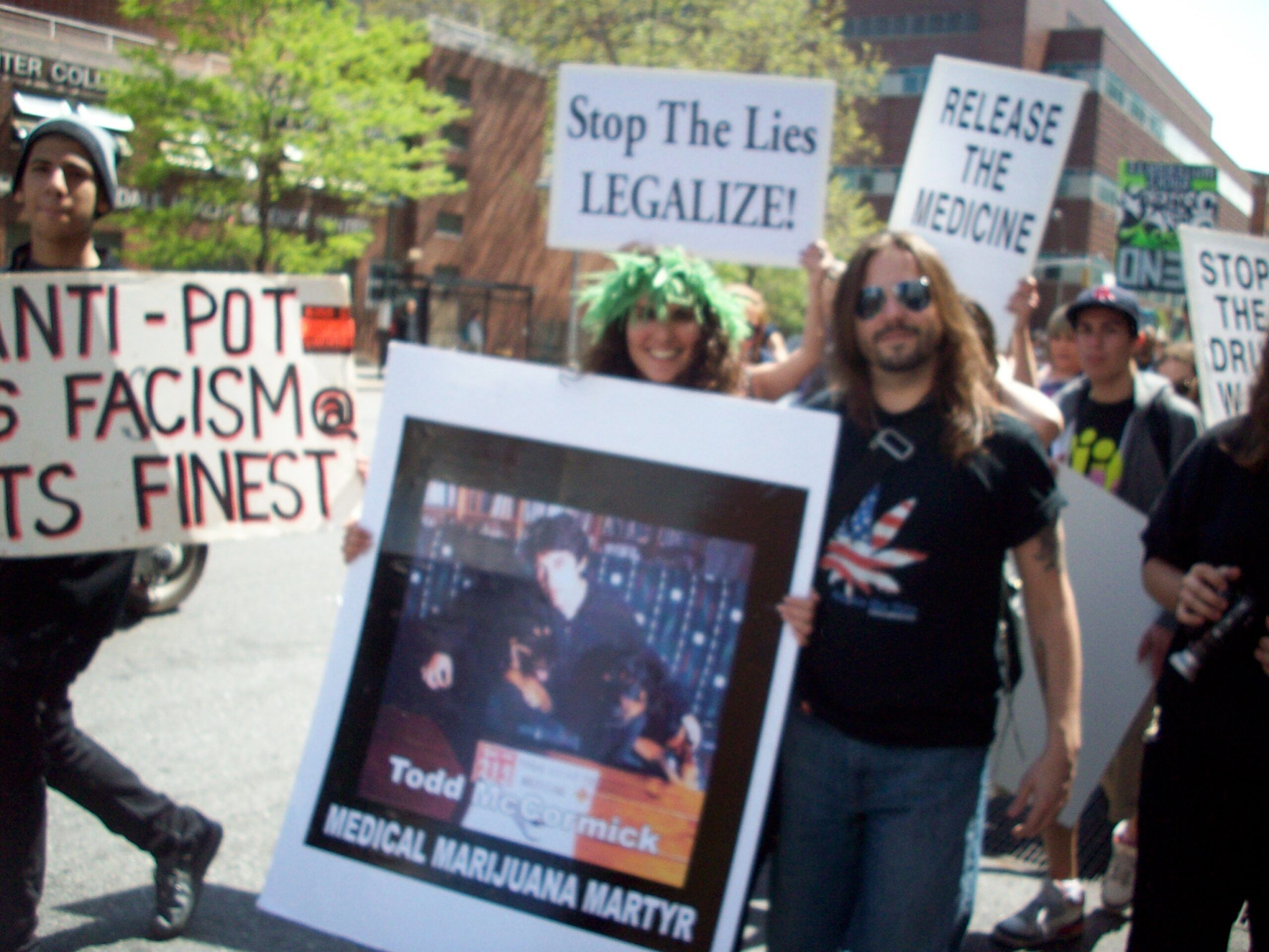 April and Bobby at the NY March