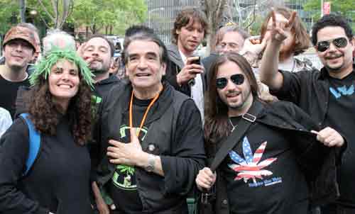 April and Bobby with David Peel at the NY March