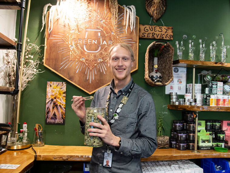 Green Jar Alaska's award-winning budtender Jonathan Lovelace.