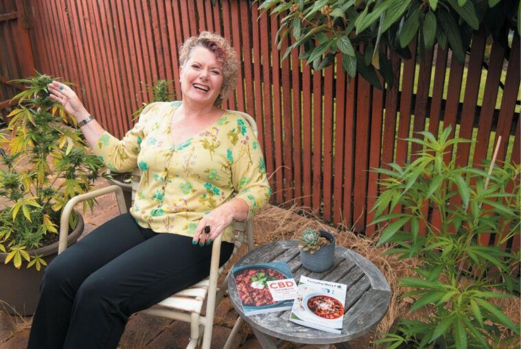 Mary J. White in her garden in Seattle, Washington.