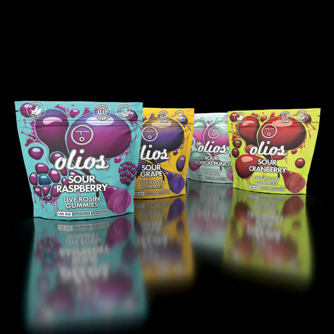 Sour Raspberry Live Rosin Gummies