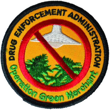 DEA Operation Green Merchant patch. 