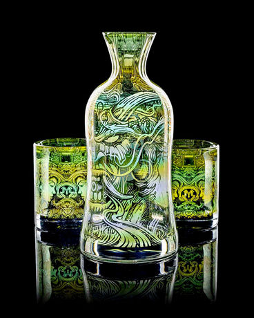 Glass Artist: Glass Cup Artwork