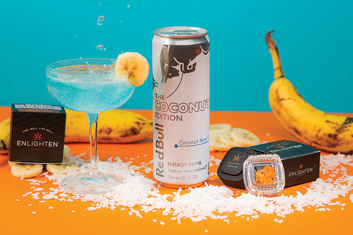 Pairings: Banana Mac Sugar Wax and Coconut Edition Red Bull