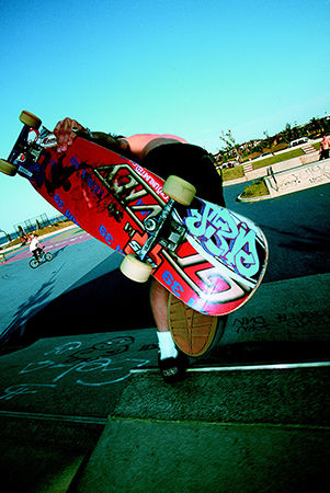 JBD skateboard in action.